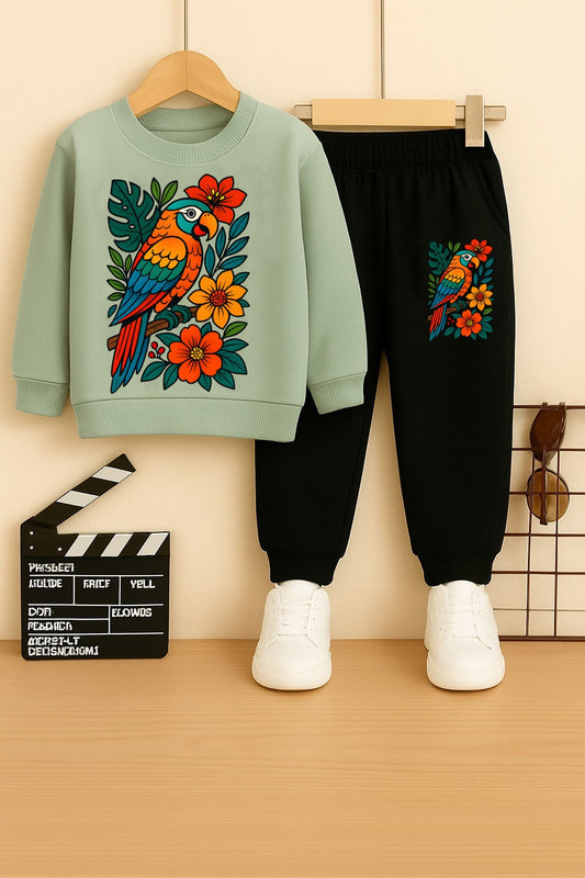 Parrot Boys Printed Top And Bottom Set