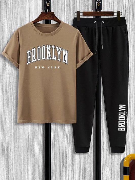 Boys Brooklyn printed Top And Bottom Set