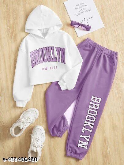 Girls Sketing Girls printed Top And Bottom Set