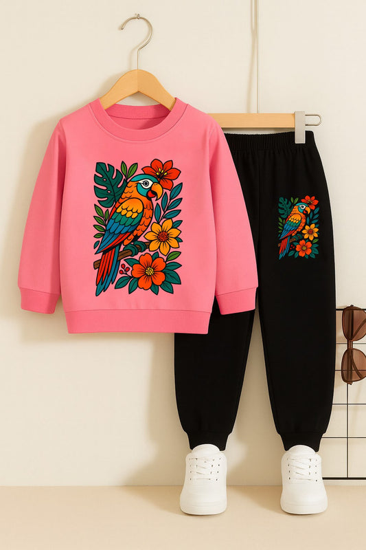 Parrot Boys Printed Top And Bottom Set
