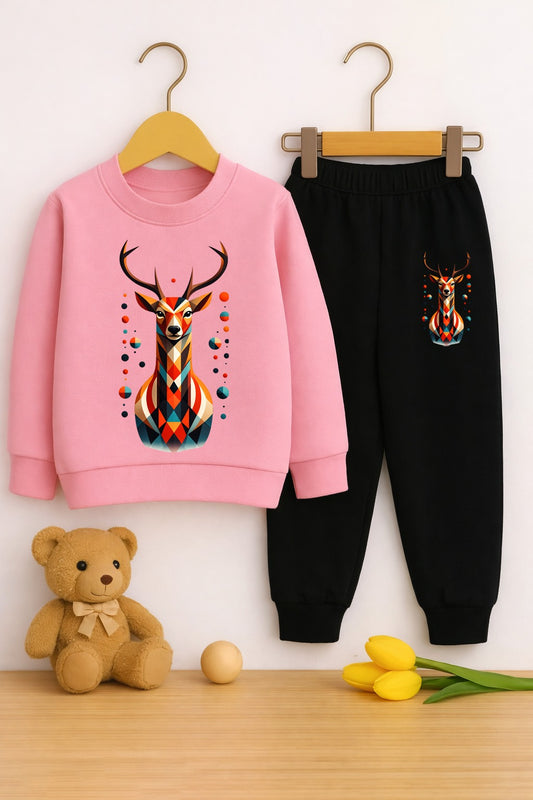 Boys Dear printed Top And Bottom Set