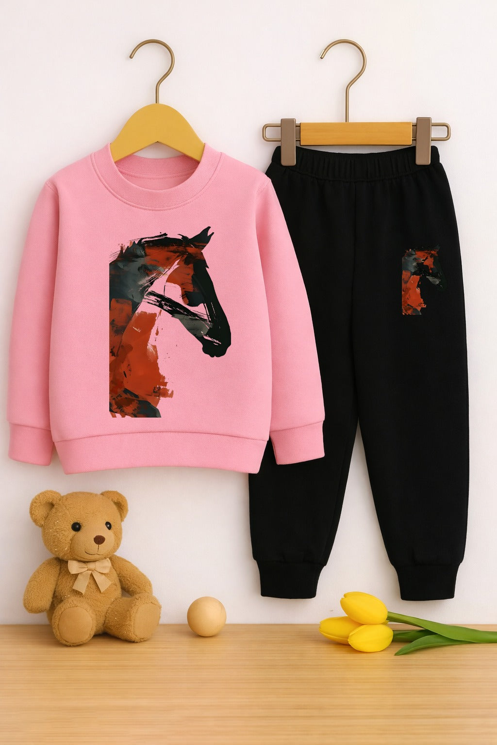 Boys Hourse Painting printed Top And Bottom Set