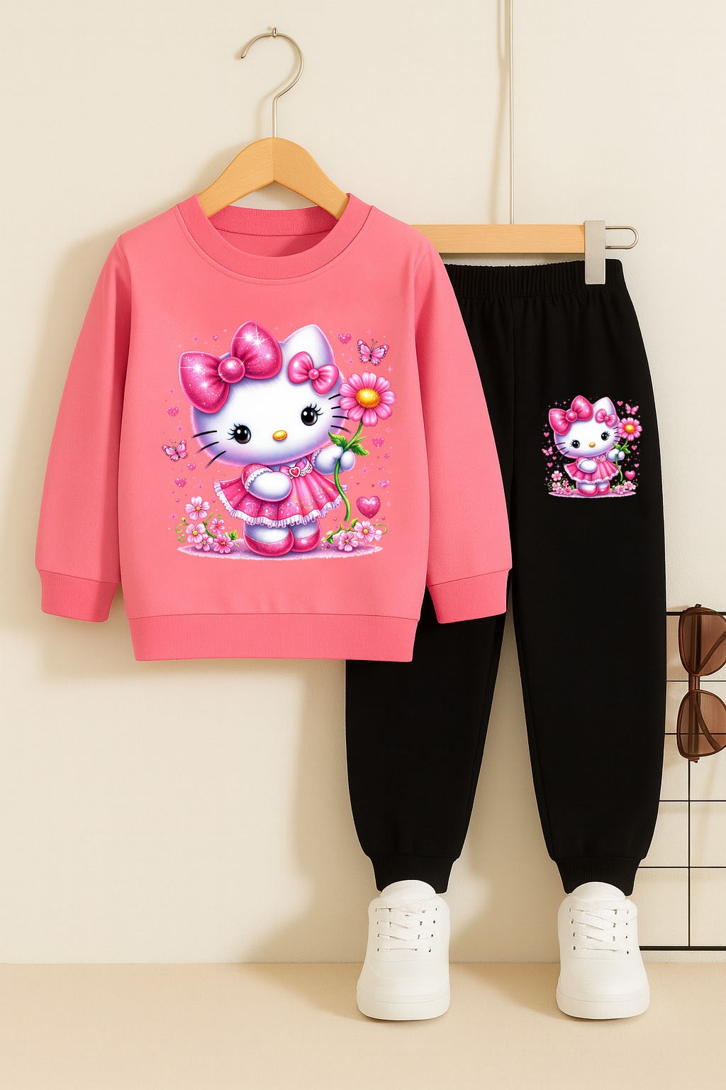 Girls Dancing Bili printed Top And Bottom Set