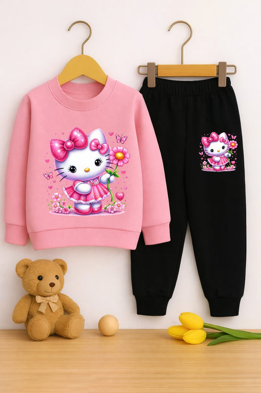 Girls Dancing Bili printed Top And Bottom Set