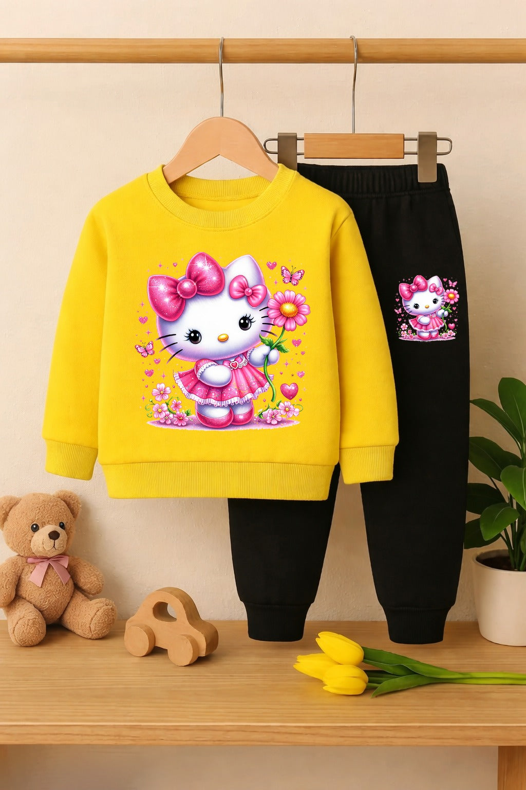 Girls Dancing Bili printed Top And Bottom Set