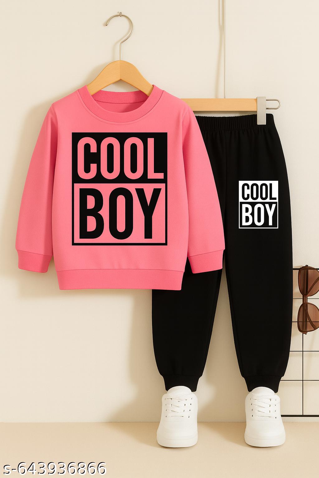Boys Cool Boy printed Top And Bottom Set