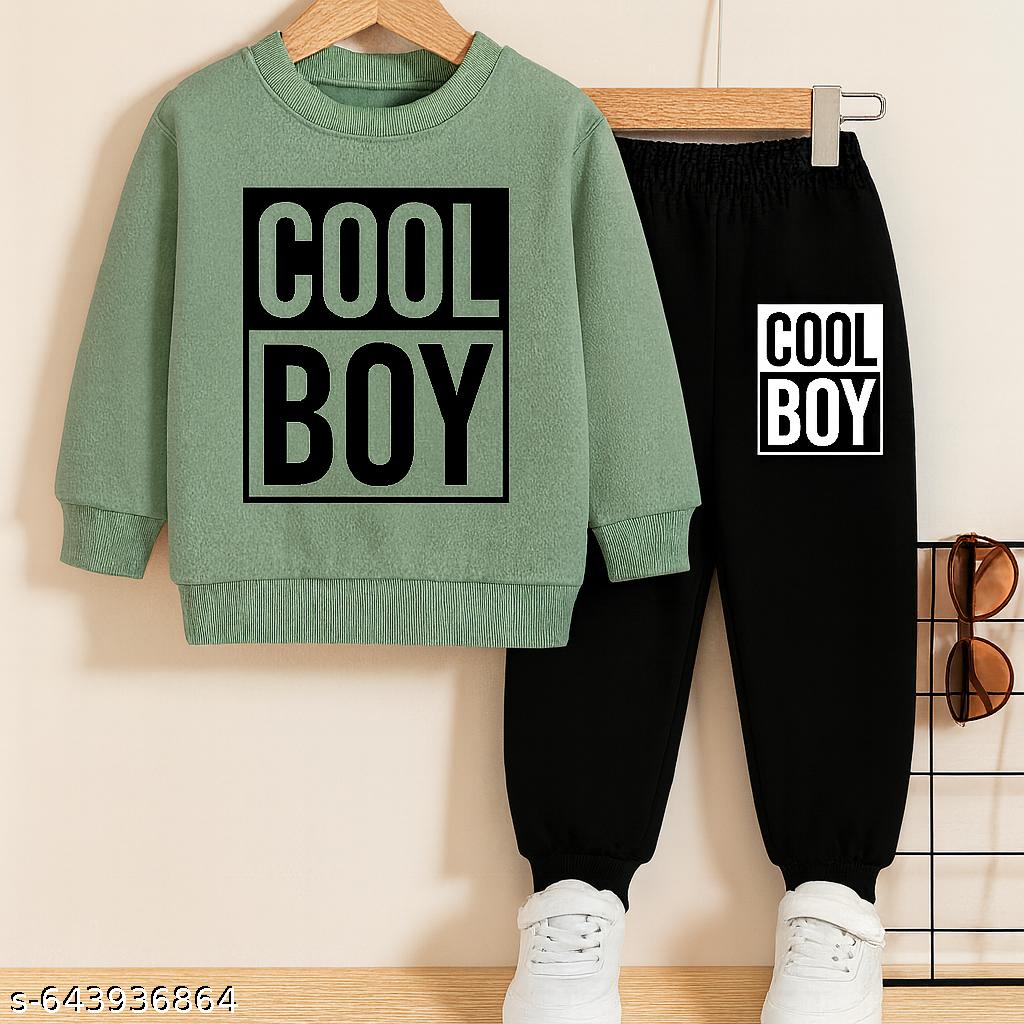 Boys Cool Boy printed Top And Bottom Set