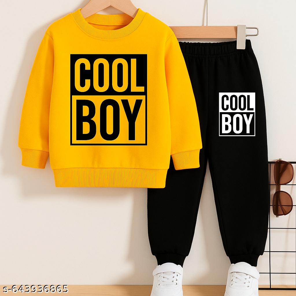 Boys Cool Boy printed Top And Bottom Set