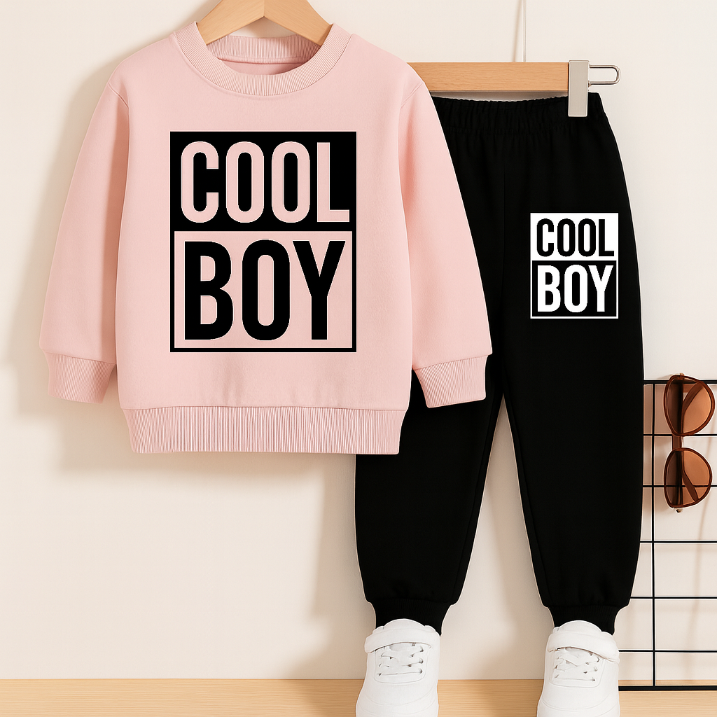 Boys Cool Boy Printed Top And Bottom Set