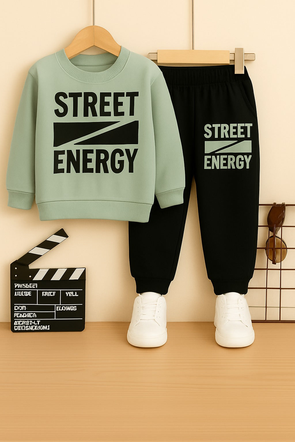 Boys Street Energy Printed Top And Bottom Set